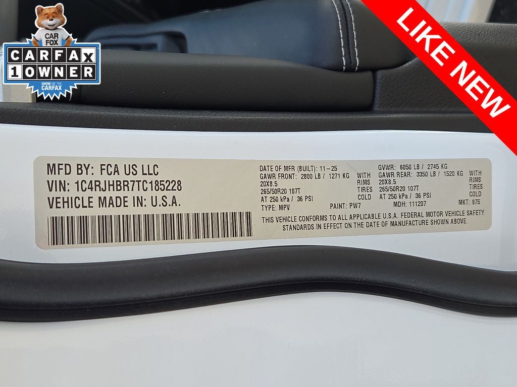 2026 Jeep Grand Cherokee Limited Reserve 4x4