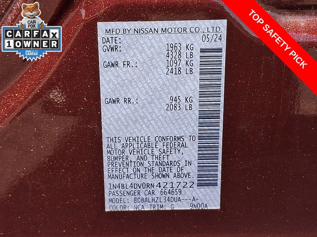 2024 Nissan Altima 2.5 SV
