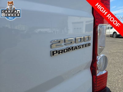 2025 RAM ProMaster 2500 Cargo Van Tradesman High Roof 159' WB w/Pass Seat