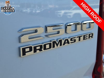 2025 RAM ProMaster 2500 Cargo Van Tradesman High Roof 159' WB w/Pass Seat