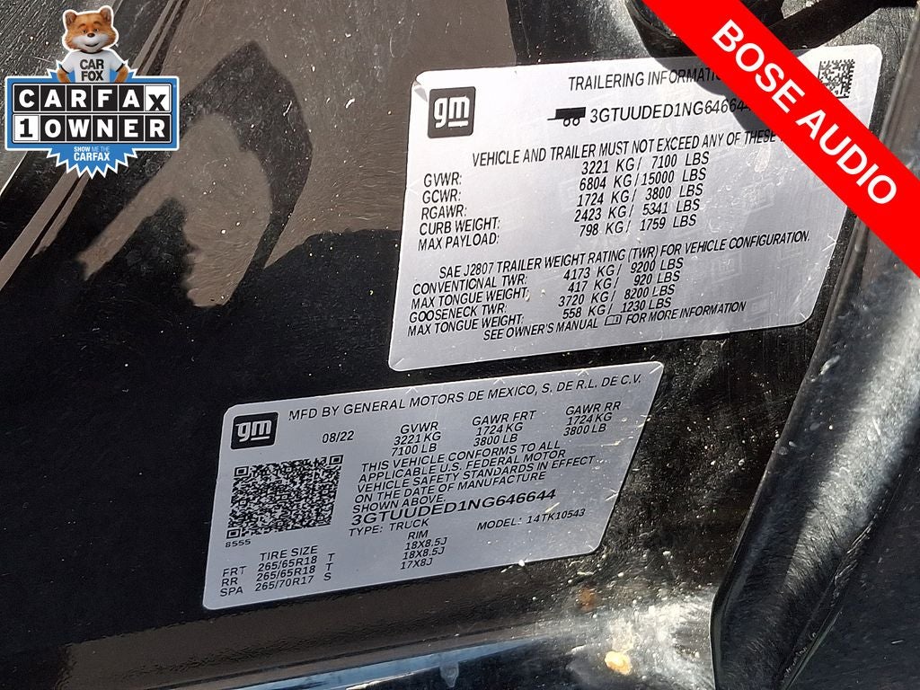2022 GMC Sierra 1500 4WD Crew Cab Short Box SLT