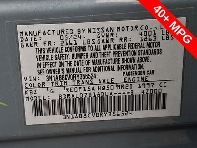 2024 Nissan Sentra SV Xtronic CVT