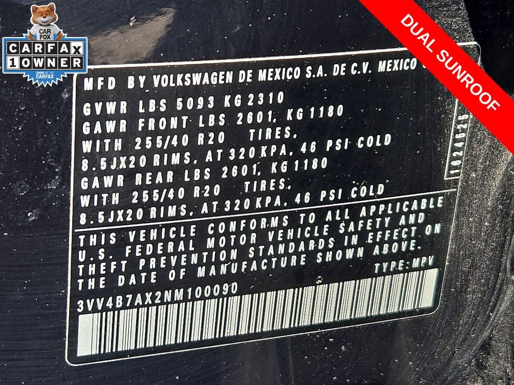 2022 Volkswagen Tiguan 2.0T SEL R-Line