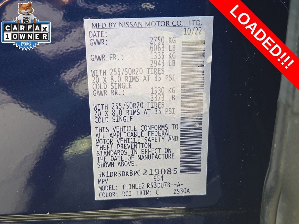 2023 Nissan Pathfinder Platinum 4WD