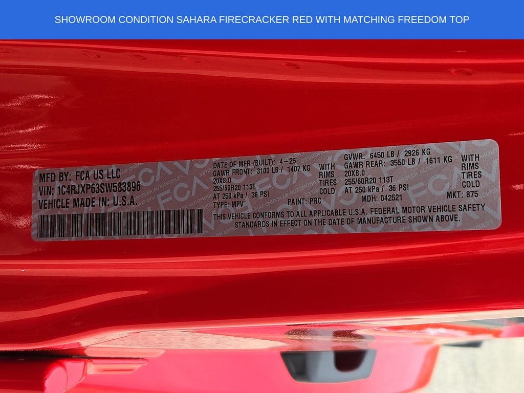 2025 Jeep Wrangler Sahara 4xe