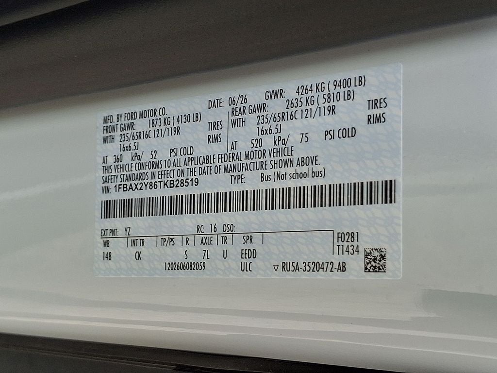 2026 Ford Transit-350 XL