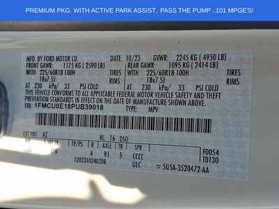 2023 Ford Escape Plug-In Hybrid Base