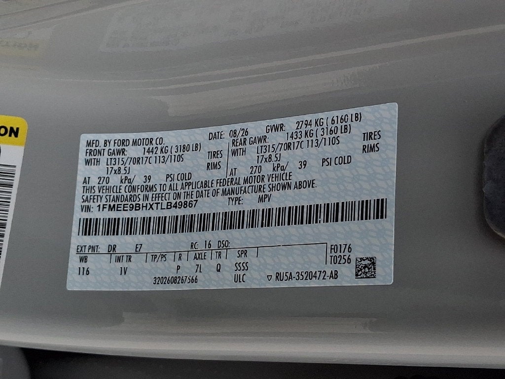 2026 Ford Bronco Badlands SASQUATCH 7SPD MANUAL
