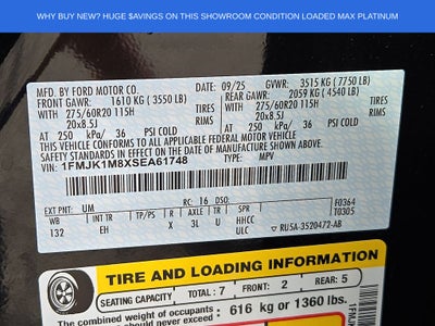 2025 Ford Expedition Max Platinum PanoRoof