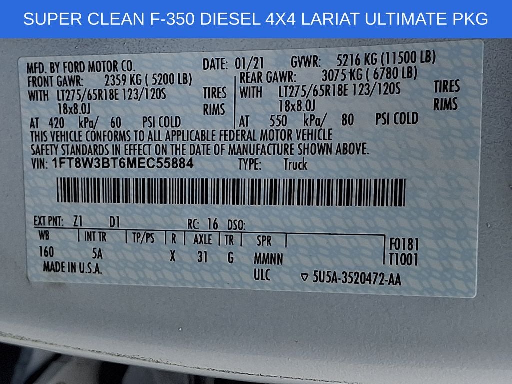 2021 Ford F-350SD Lariat