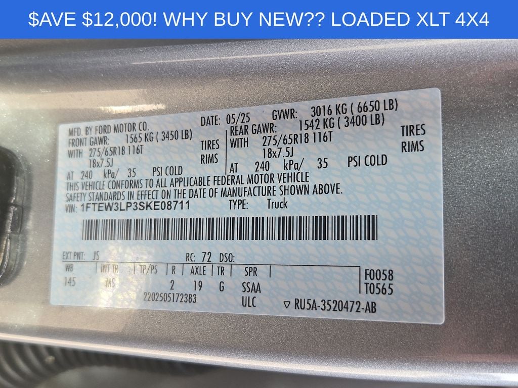2025 Ford F-150 XLT