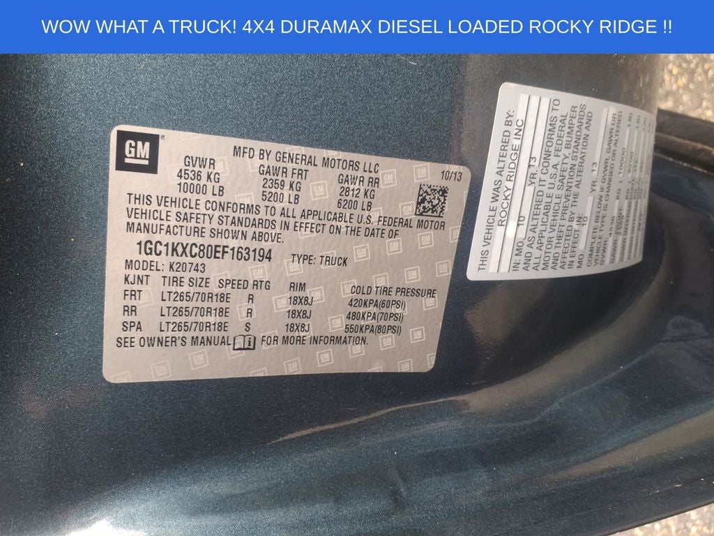 2014 Chevrolet Silverado 2500HD LT ROCKY RIDGE EDITION, LIFT, WHEELS, TIRES