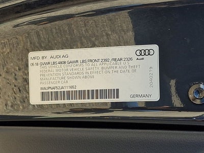 2018 Audi A5 2.0T Premium Plus quattro