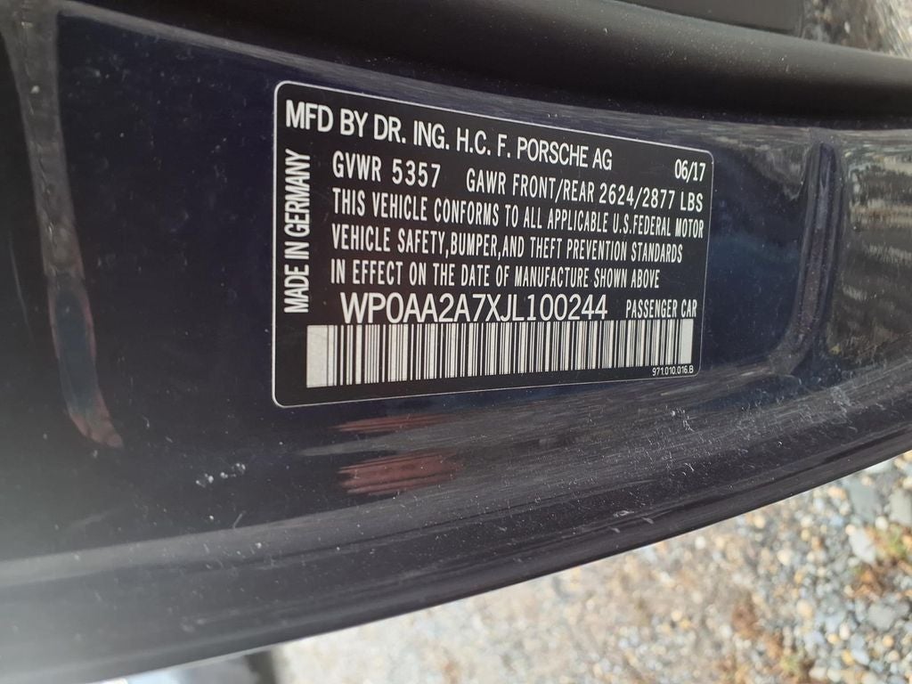 2018 Porsche Panamera 4