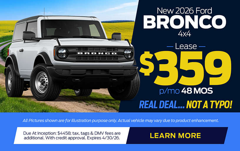 NJ Dealer Ford Bronco Special