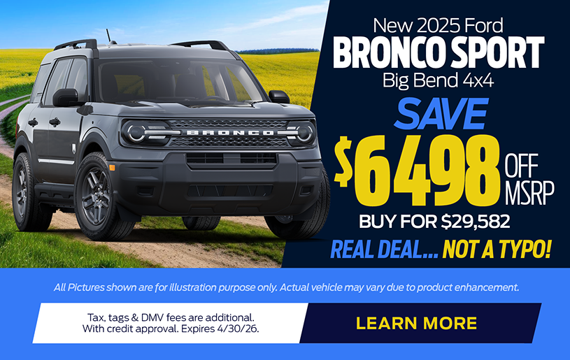 NJ Dealer Ford Bronco Sport Special