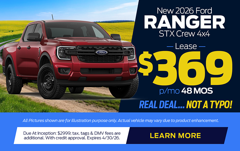 NJ Dealer Ford Ranger Special