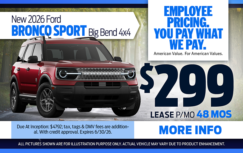 NJ Dealer Ford Bronco Sport Special