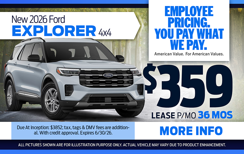 NJ Dealer Ford Explorer Special