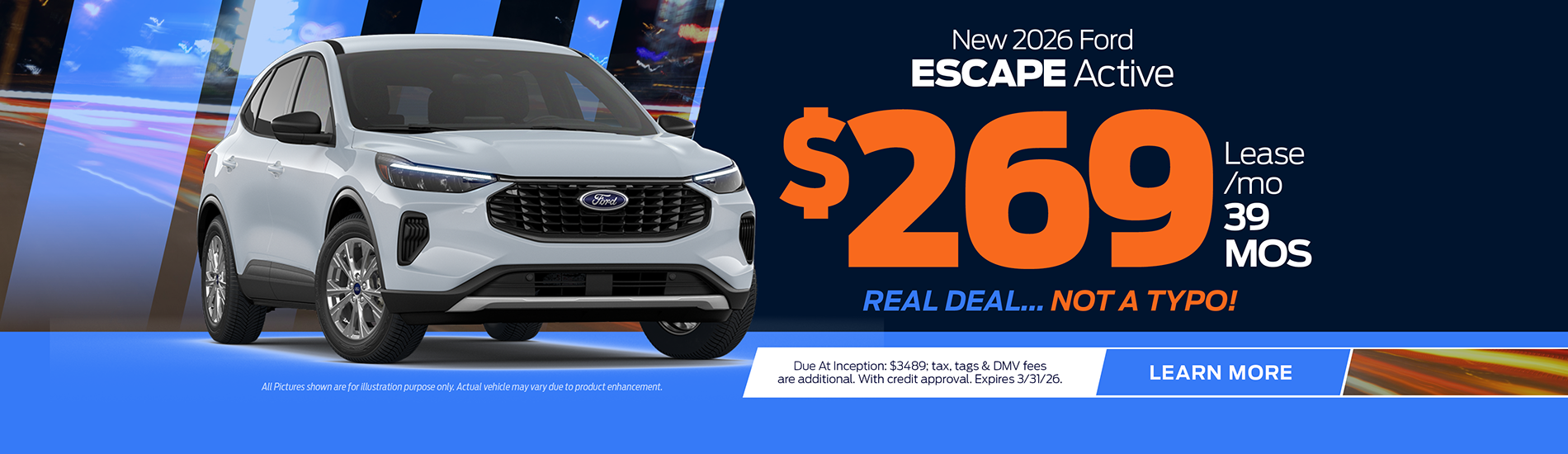 NJ Dealer Ford Escape Lease
