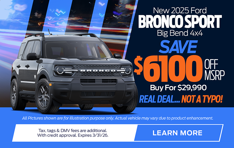 NJ Dealer Ford Bronco Sport Special