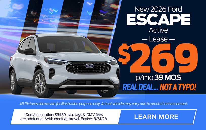 NJ Dealer Ford Escape Lease