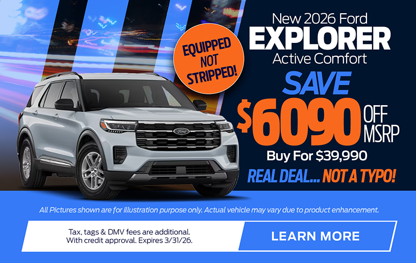 NJ Dealer Ford Explorer Special