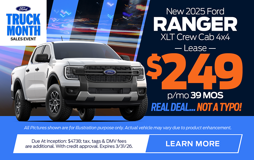 NJ Dealer Ford Ranger Special