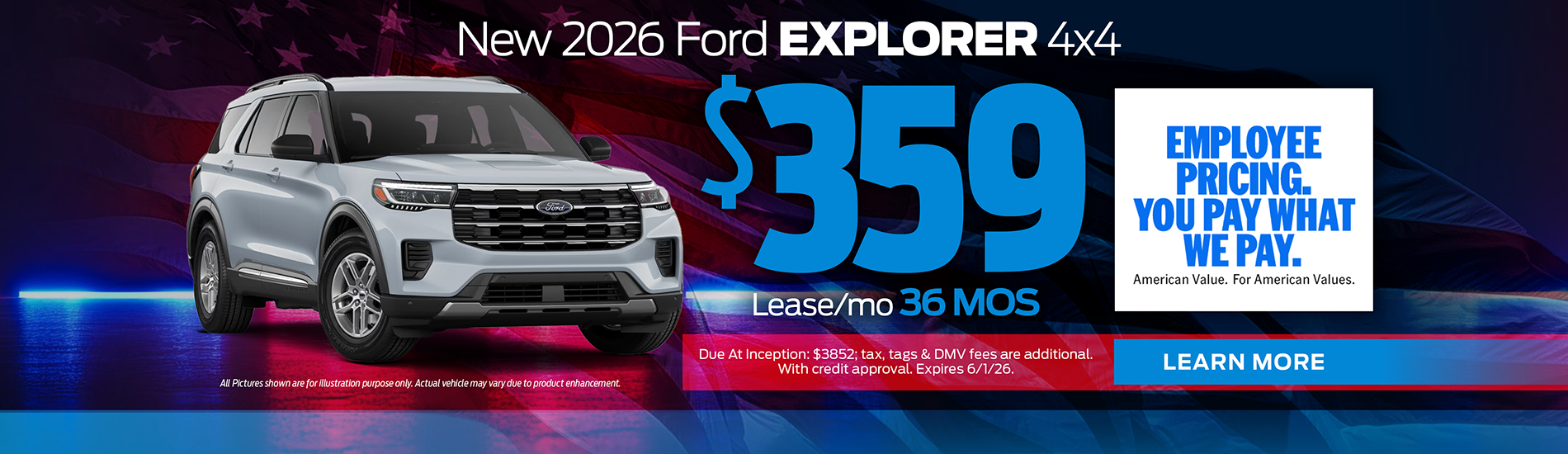 NJ Dealer Ford Explorer Special