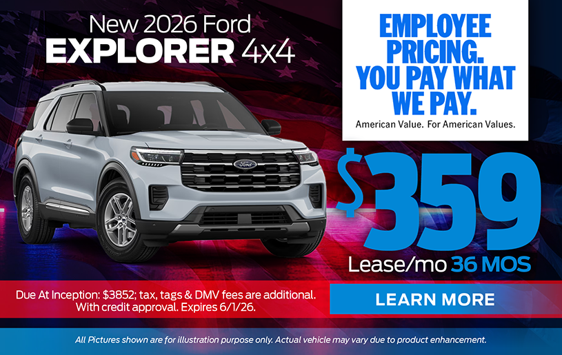 NJ Dealer Ford Explorer Special
